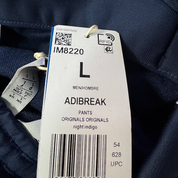 Adidas Adibreak Breakaway Snap Button Sides Track Pants Mens Navy IM8220 NEW - Picture 12 of 16